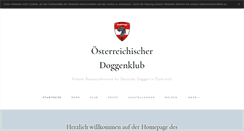 Desktop Screenshot of doggenklub.at