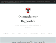 Tablet Screenshot of doggenklub.at